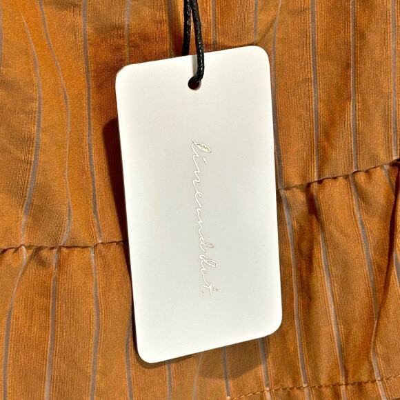 Line & Dot NWT Brown Striped Tiered Tank Top - size Large - Picture 4 of 7